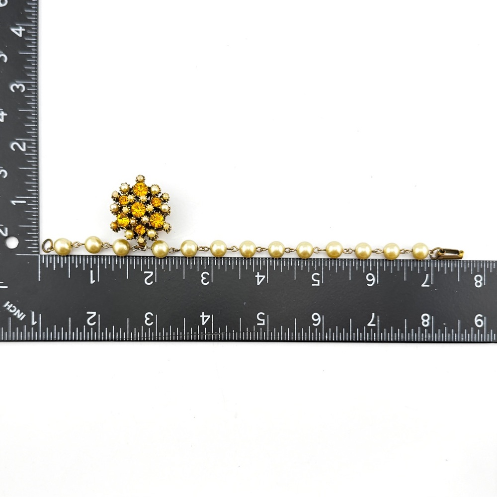 Coro Topaz Rhinestone Bracelet - Picture 5 of 8